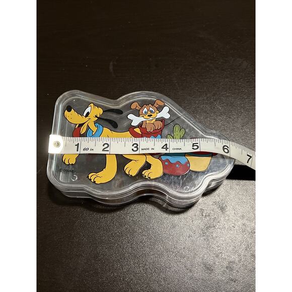 Vintage Disney Pluto Clear Plastic Candy Box Empty - Picture 4 of 4